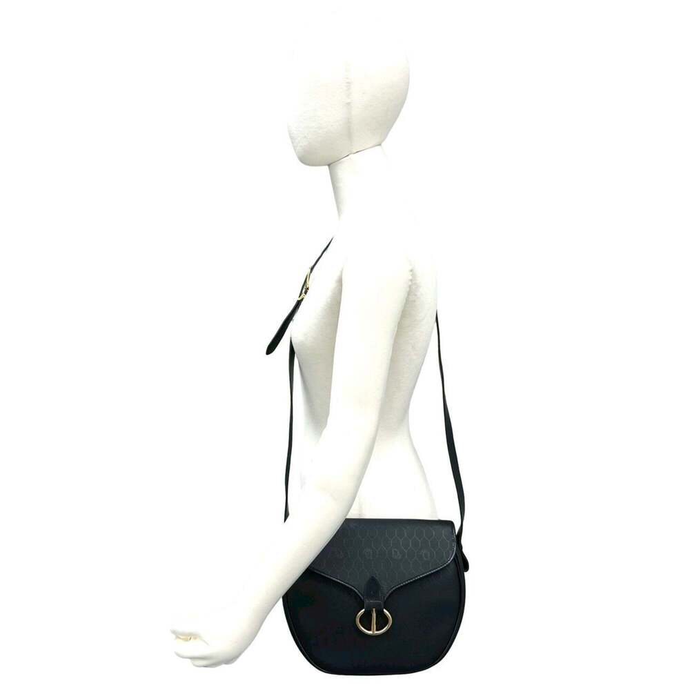 CHRISTIAN DIOR Vintage Black Leather Shoulder Bag - Picture 2 of 10
